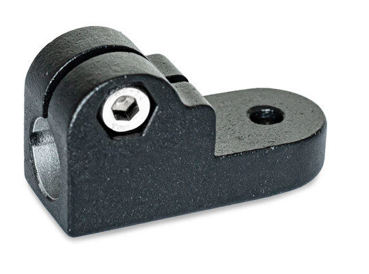 Rörkoppling i blästrad eller svartlackerad aluminium