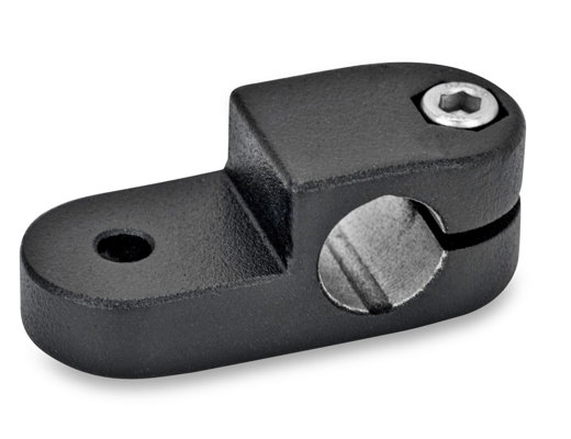 Rörkoppling i blästrad eller svartlackerad aluminium