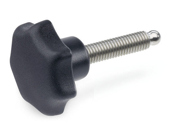 Stjerneknott med rustfri tapp og kule