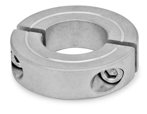 Delt spennring av aluminium