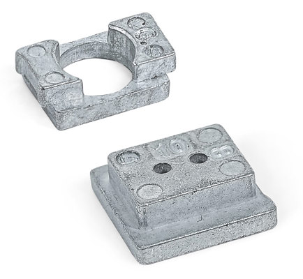 T-sporsmutter i sinktrykkgods for aluminiumsprofil