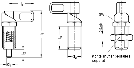 Ritning inställningsbult GN621.8