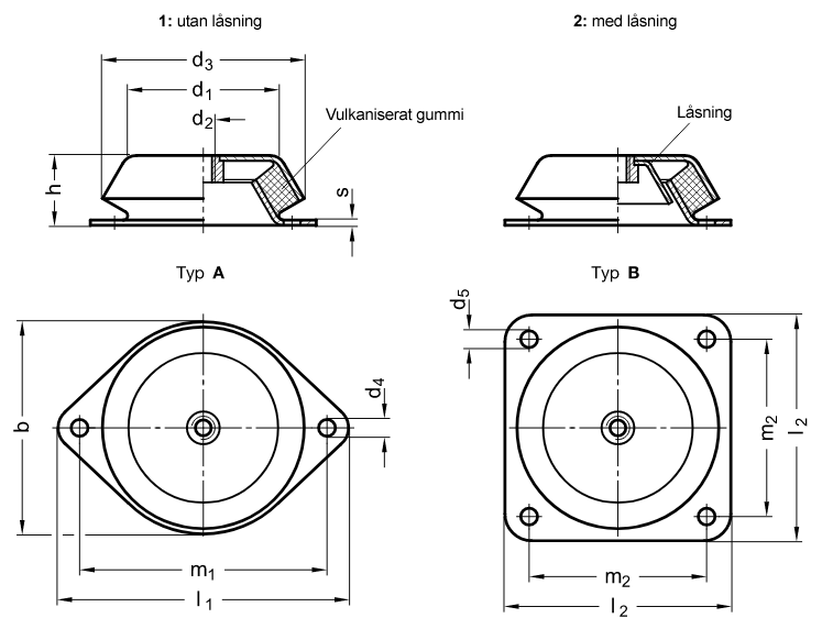 Vibrationsdämpare - ritning